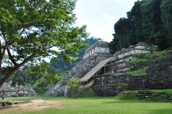 O famoso Templo das Inscrições, nas ruínas mayas de Palenque, em Chiapas, no sul do México
